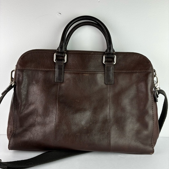 Fossil Mercer Leather Laptop Messenger Briefcase Bag - Picture 4 of 12